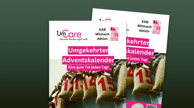 Flyer der Aktion Umgekehrter Adventskalender