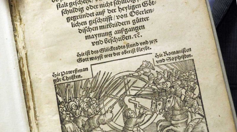 Das Titelbild der historischen Flugschrift „An die Versammlung gemayner Pawerschafft“